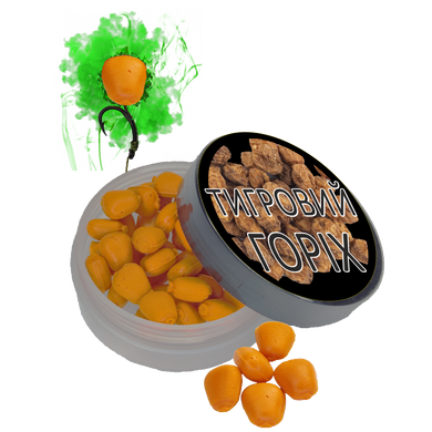 Кукурудза желейна (Тигровий Горіх)10mm ПИЛИК POP-UP (ефект флюоро дим) банка, оранжевый флюоро