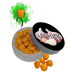 Кукурудза желейна (Часник)10mm ПИЛИК POP-UP (ефект флюоро дим) банка, оранжевый флюоро