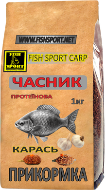 Прикормка Карась чеснок FISH SPORT 1 кг