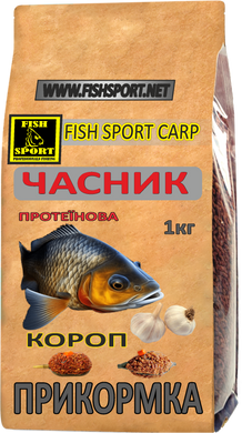 Прикормка Карп чеснок FISH SPORT 1 кг