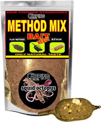 METHOD MIX BAIT «SQUID OCTOPUS »(кальмар восменіг) 300гр, Коричневий