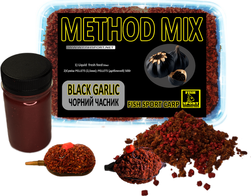 Метод микс Чорный чеснок METHOD MIX + Liquid FRESH 500г, Коричневый