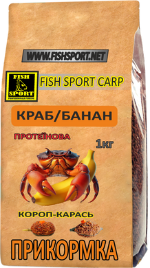 Прикормка Краб-Банан FISH SPORT 1 кг