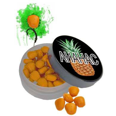 Кукурудза желейна (Ананас)10mm ПИЛИК POP-UP (ефект флюоро дим) банка, оранжевый флюоро